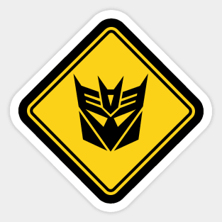 Transformers - GEN 1 - Decepticon crossing Sticker